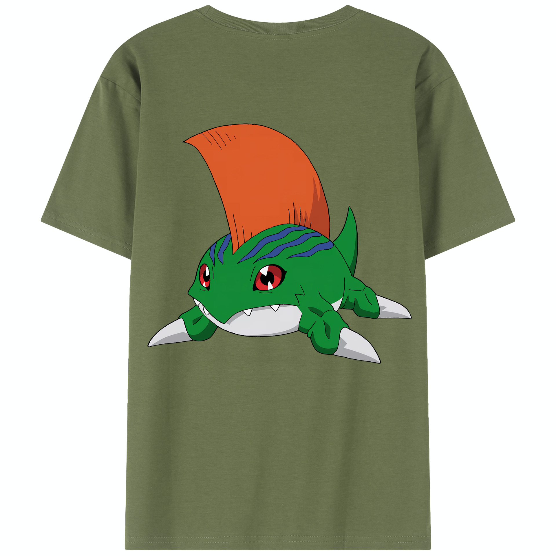 （画像用） Digimon デジタルモンスター/デジモン 綿100％半袖Tシャツ（背面プリント）